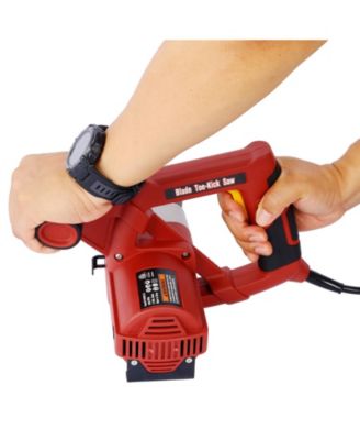 Blade Toe-Kick Saw Three 3-3/8 in. Blades, Flush Cutting Saw, Special Circular Saw for Removing Subfloor or Tiles, Masonr