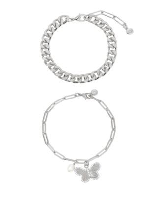 Butterfly Charm Chain Bracelet Sets