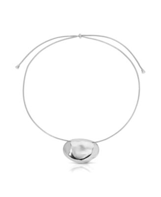 Ettika Molten Metal Pendant Necklaces - Silver 65$