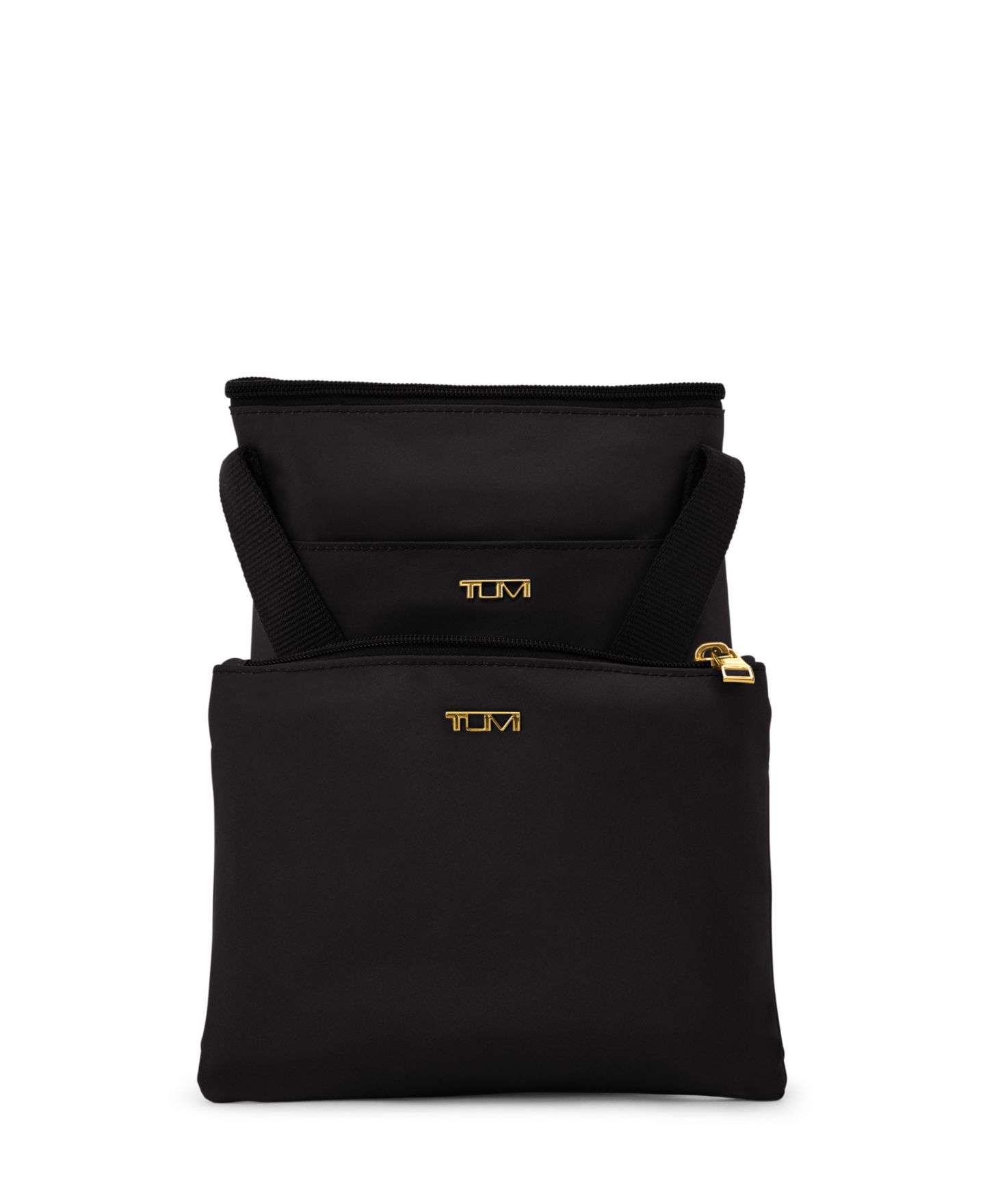 Сумка TUMI Voyageur 10" Just In Case Packable Travel Tote, Small, цвет: Чёрный / Золотой — фото 3