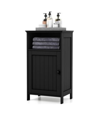 Bathroom Freestanding Floor Storage Cabinet with Adjustable Shelf