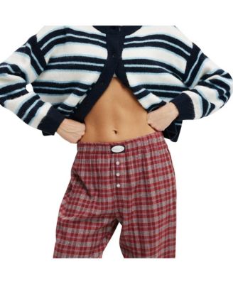 Women's Flannel Wide Leg Pant