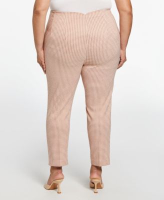 Plus Size Supreme Stretch Straight Leg Ankle Pants