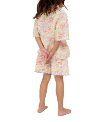 Gilly Scalloped Edge Matisse Print Shorts