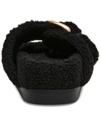 Women's Aldoni Plush Double-Strap Slide Slippers