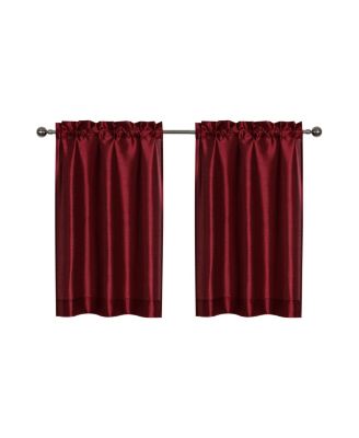 Parisian Living Complete 3 Piece Lightweight Sheer Cafe Kitchen Curtain Tier & Valance Set