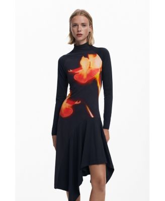 Women's Asymmetric fitted dress