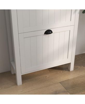 Shoe Storage Cabinet with 2 Flip Drawers for 8 Pairs of Shoes