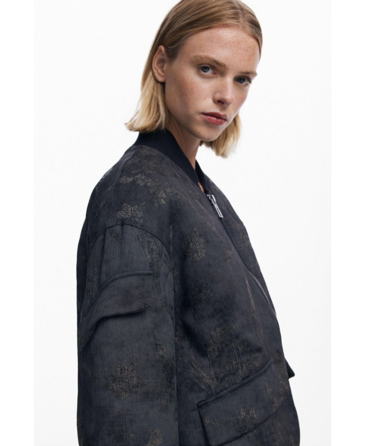 Desigual Women's Embroidered bomber jacket