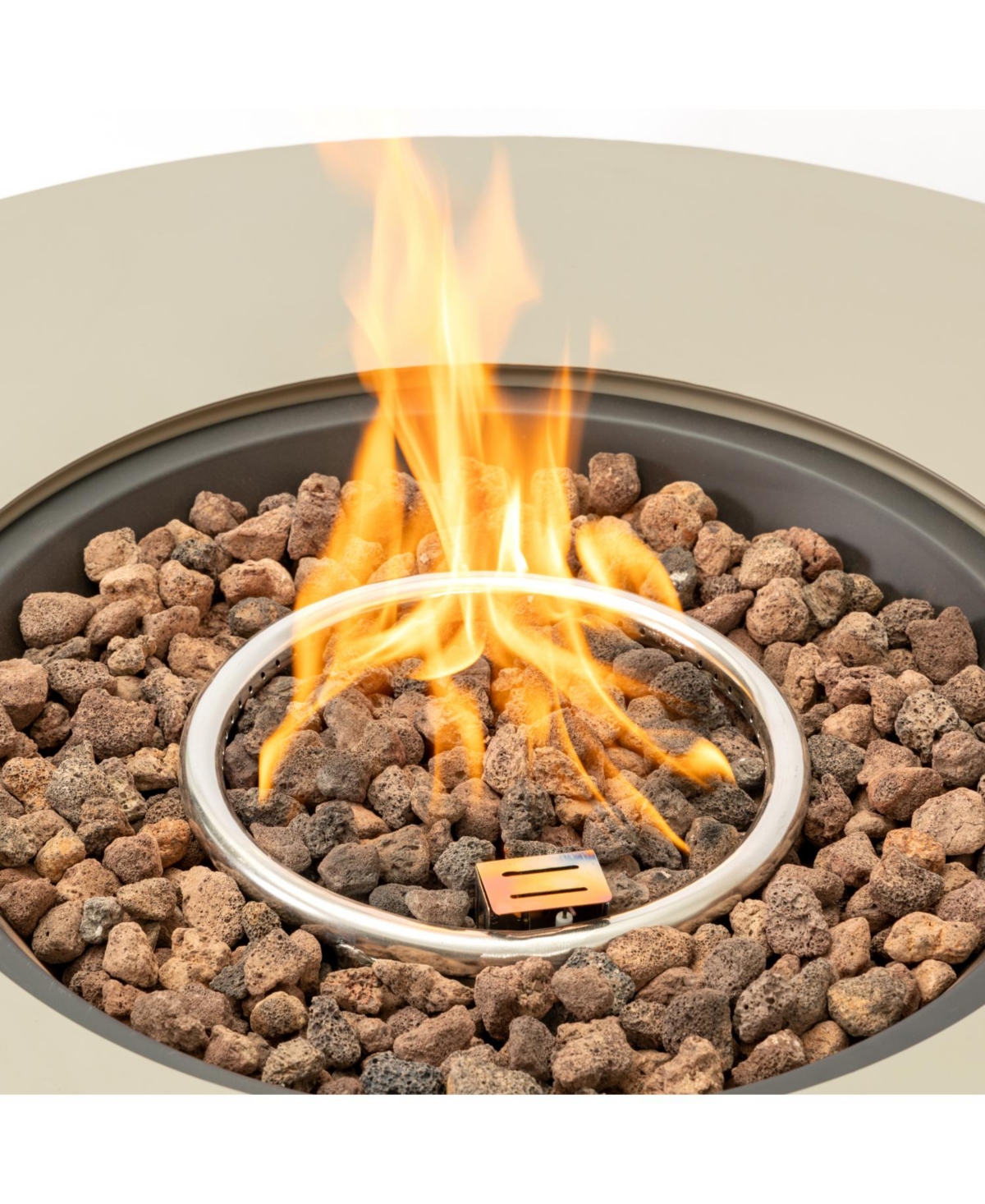 Streamdale Furniture 36_inch Round Iron Fire Pit Table