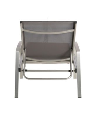 Outdoor Chaise Lounge Set - Aluminum Frame Adjustable