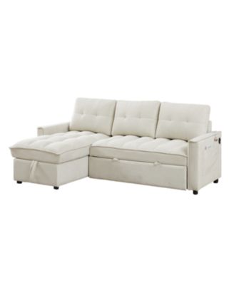MH 78.75" Reclining Pull-Out Sectional Sofa