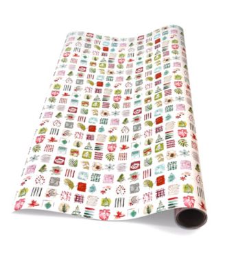 Winter Watercolor Holiday Gift Wrap, 30" x 120"