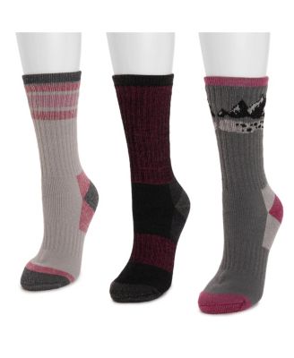 Tall Hiking Heat Retainer Crew Sock 3 Pack