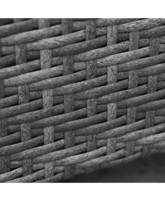 9 Piece Patio Furniture Set, PE Rat Sofa & Table,