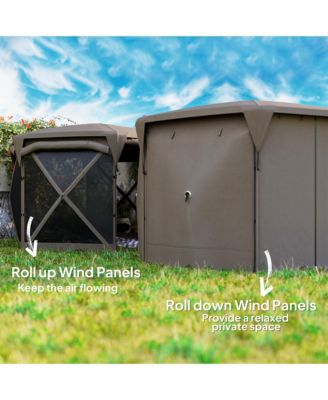 11ft Pop Up Gazebo Screen Tent with Removable Roof