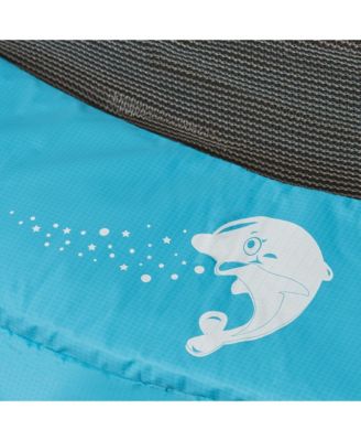 4.6FT Trampoline for Kids w/ Safety Net, Age 3-6 Years, Light