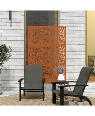 Metal Outdoor Privacy Screen Outdoor Divider Trellis Bamboo