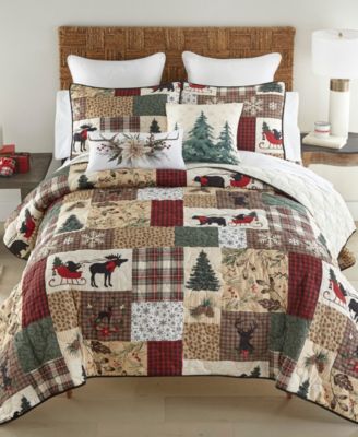 Dashing Patchwork 3-Pc. Quilt Set, King