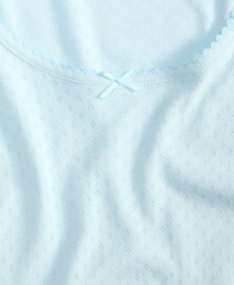 Women's Long Sleeve Pointelle Top, Macy's Exclusive