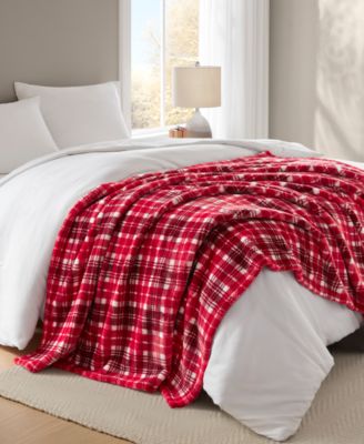 Cozy Plush Printed Throw, 50" x 70", Exclusively at Macy’s