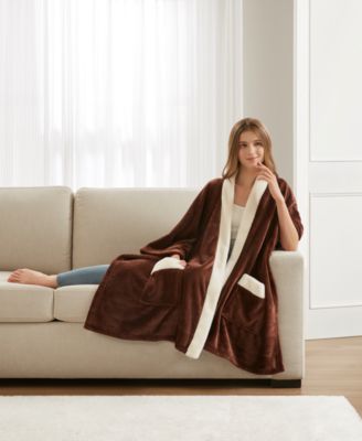 Cozy Plush Printed Wrap, 50" x 70", Exclusively at Macy’s