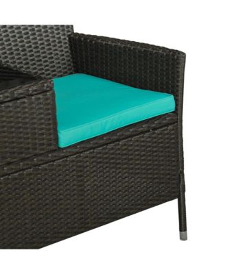 2-in-1 Outdoor Loveseat & Table Set,