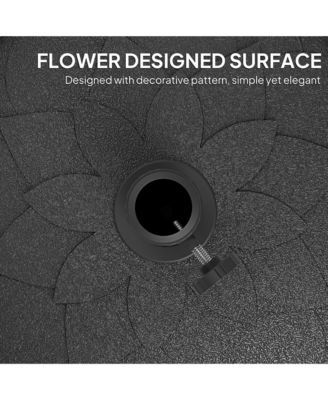 Round Patio Umbrella Base, 26 lbs Resin Umbrella Sd,