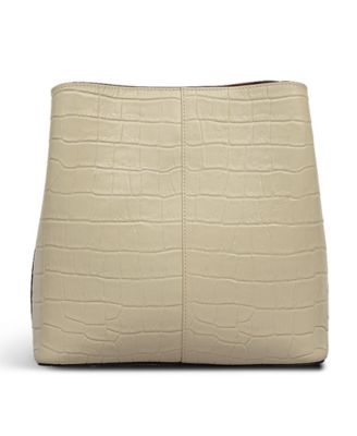 Dukes Place Faux Croc Small Compartment Crossbody Bag