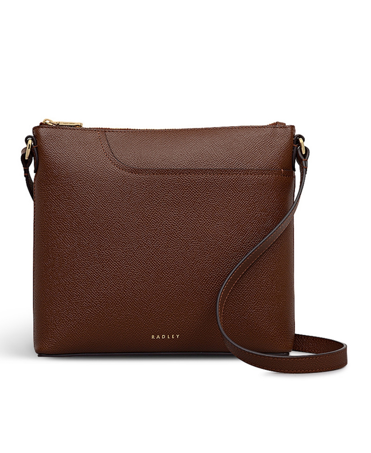 Radley London Pockets Texture Small Zip Top Crossbody Bag In Brown