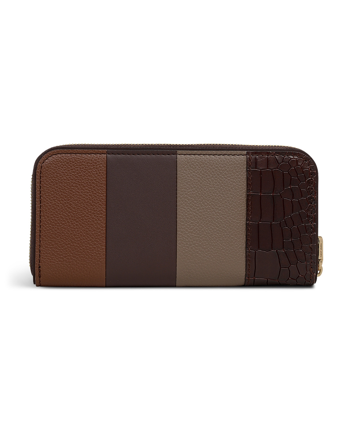Radley London York Mews Patchwork Small Zip Around Wallet In Brown