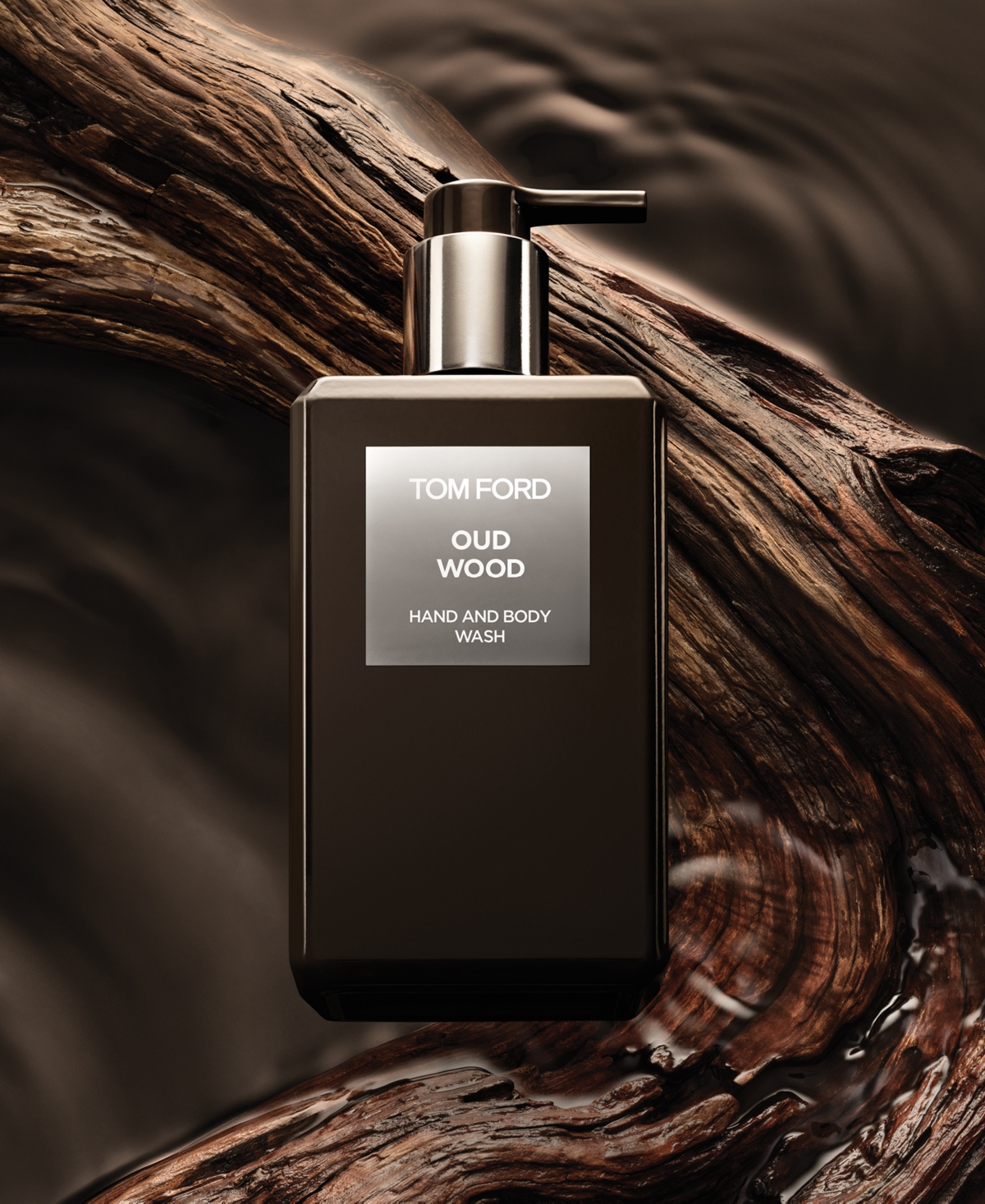 Tom Ford Oud Wood Hand & Body Wash, 8.4 Oz. In Transparent