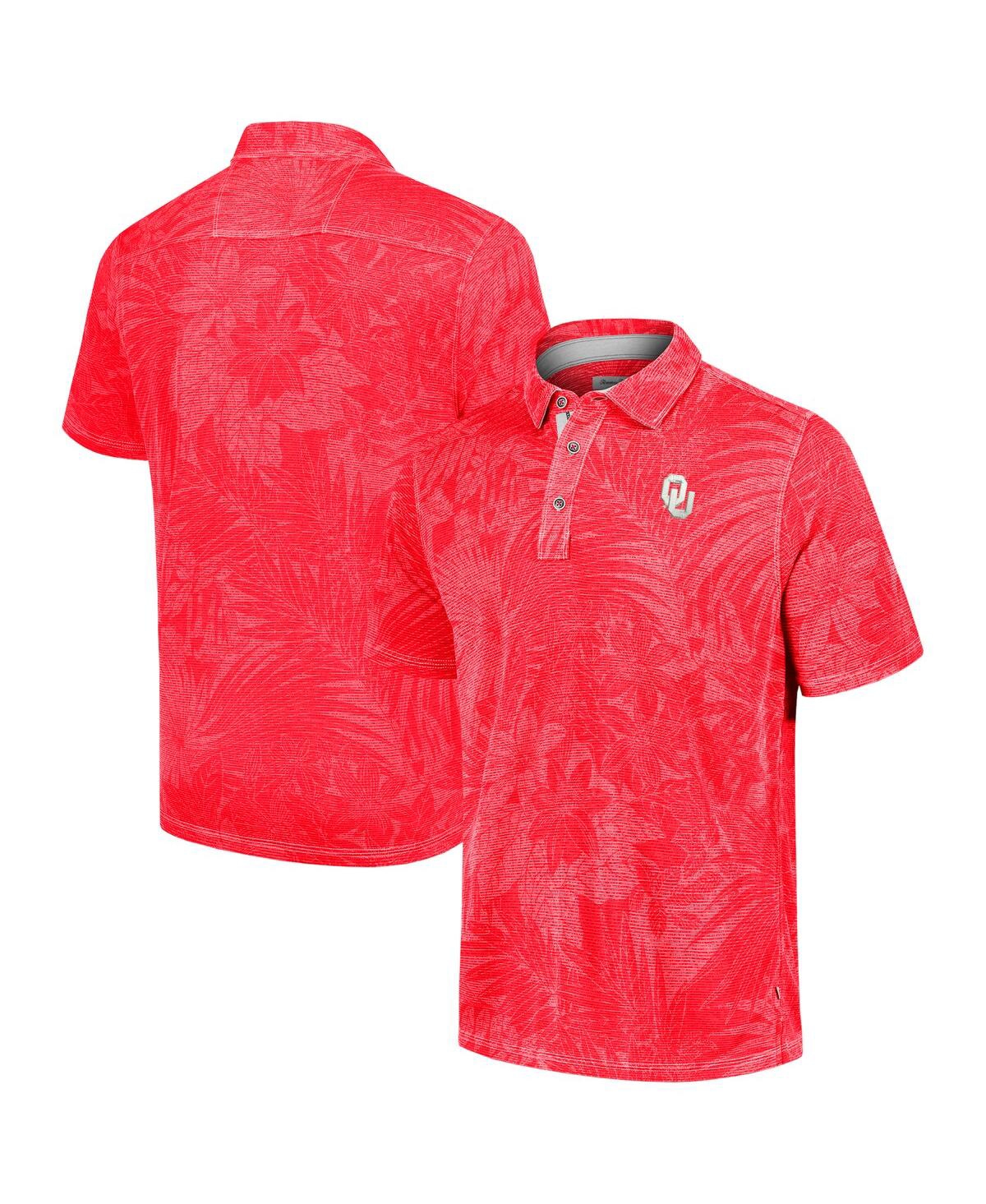 Tommy Bahama Men's Crimson Oklahoma Sooners Sport Santiago Paradise Polo Shirt In Red