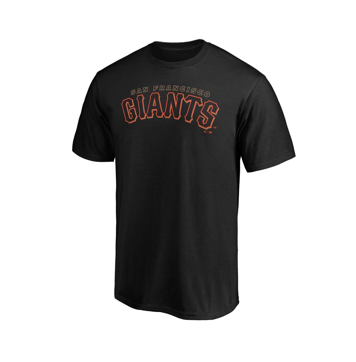 Мужская футболка Fanatics Mto Label Black San Francisco Giants Alternate Club Lettering — фото 2