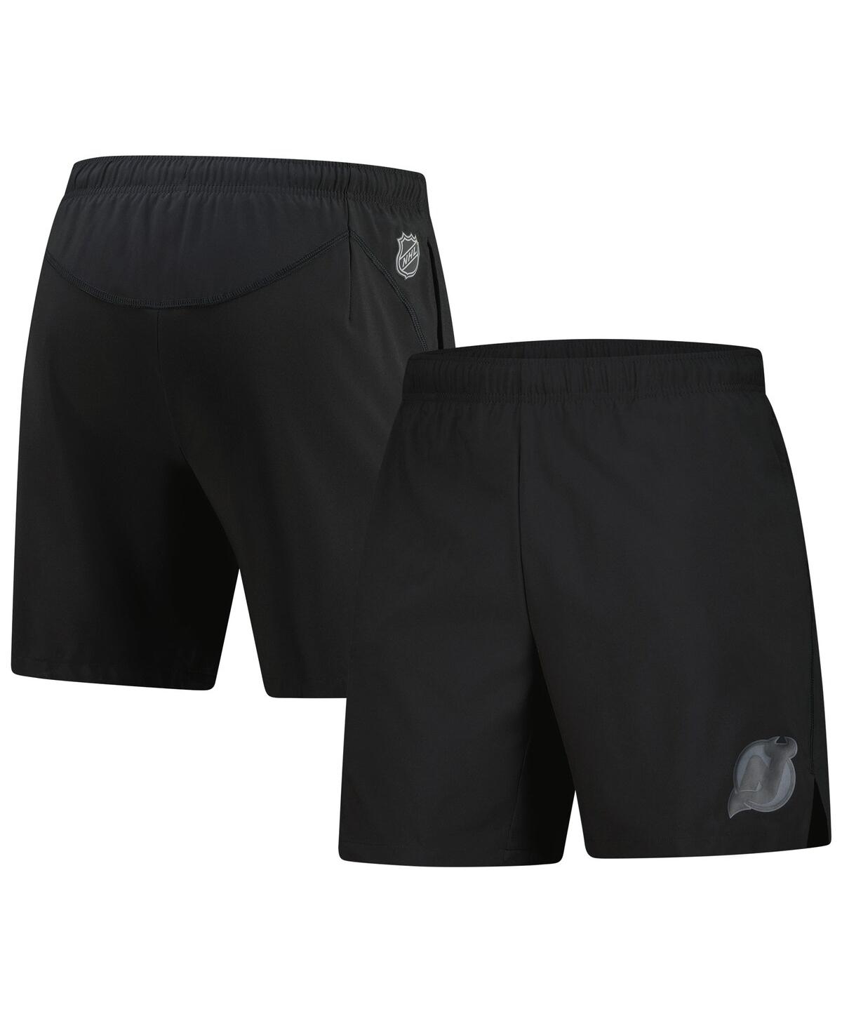 Men's Black New Jersey Devils Authentic Pro Performance Shorts - Black