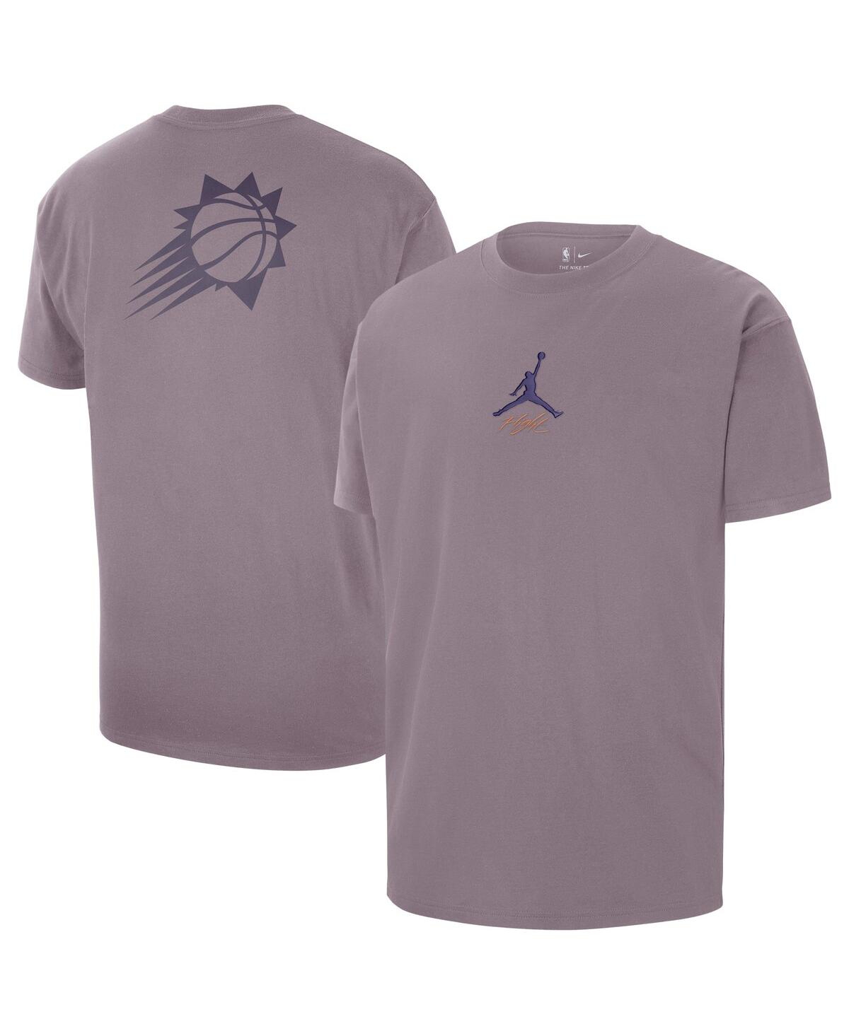 Men's Purple Phoenix Suns Statement Edition Jumpman Flight Heavyweight T-Shirt - Purple