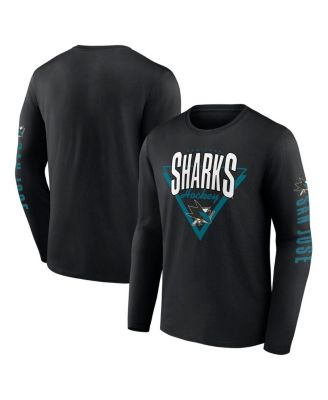 Fanatics - Men's Black San Jose Sharks Headline Long Sleeve T-Shirt