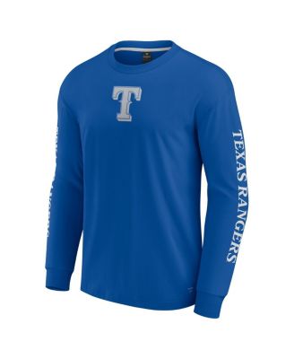 Men's Royal Texas Rangers Elements Strive Long Sleeve T-Shirt