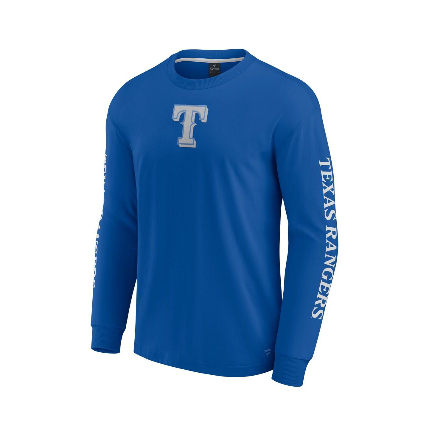 Мужская футболка Fanatics Royal Texas Rangers Elements Strive Long Sleeve — фото 2
