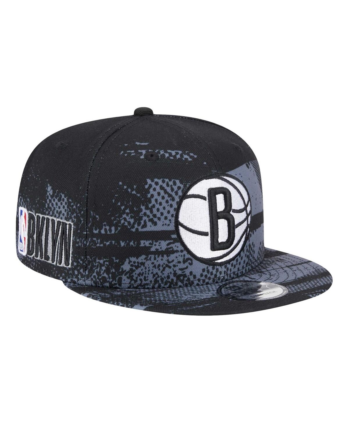 Men's Black Brooklyn Nets Tip-Off 9FIFTY Snapback Hat - Black