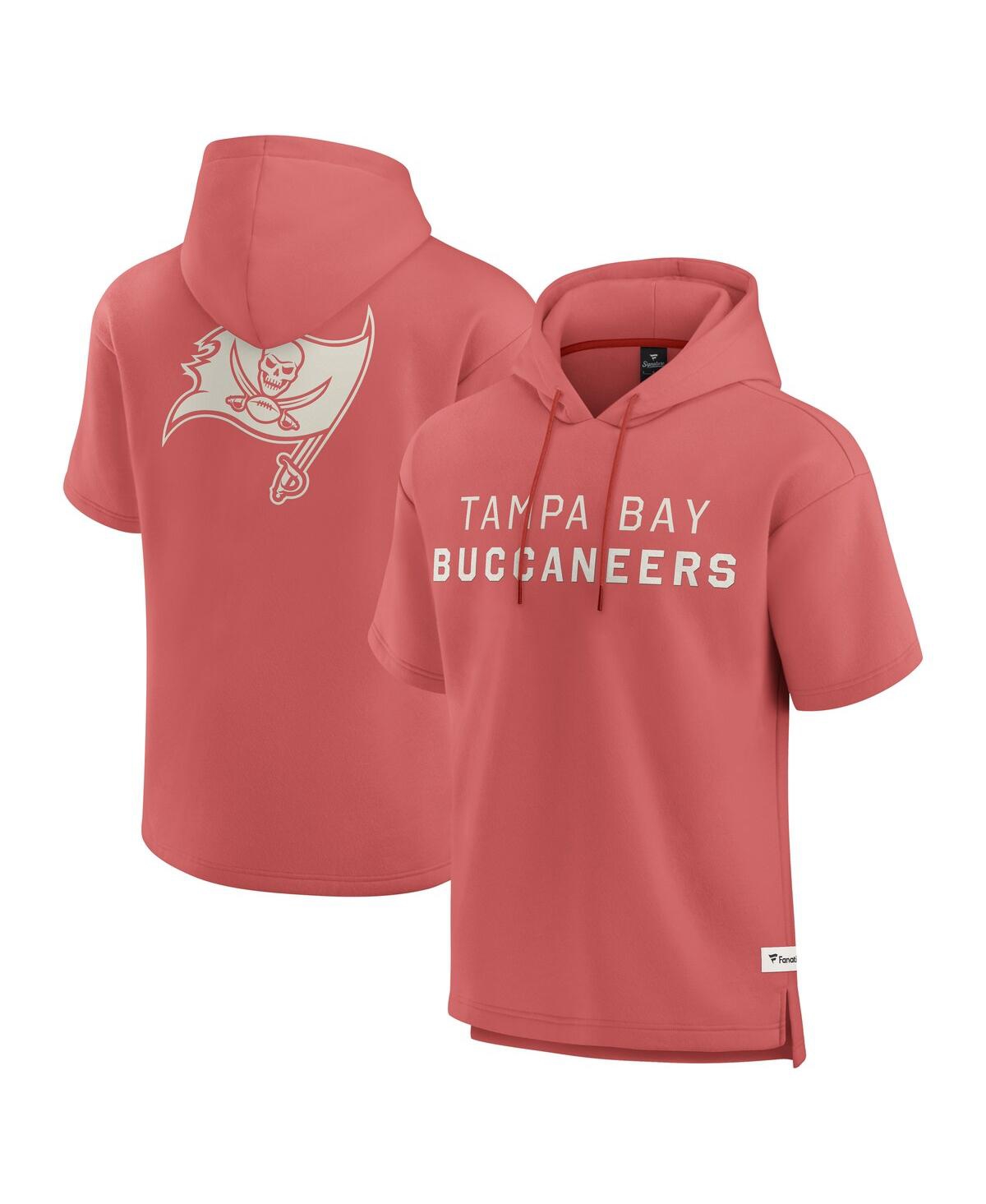Men's Red Tampa Bay Buccaneers Elements Future Ground Lettering Short Sleeve Pullover Hoodie - Red