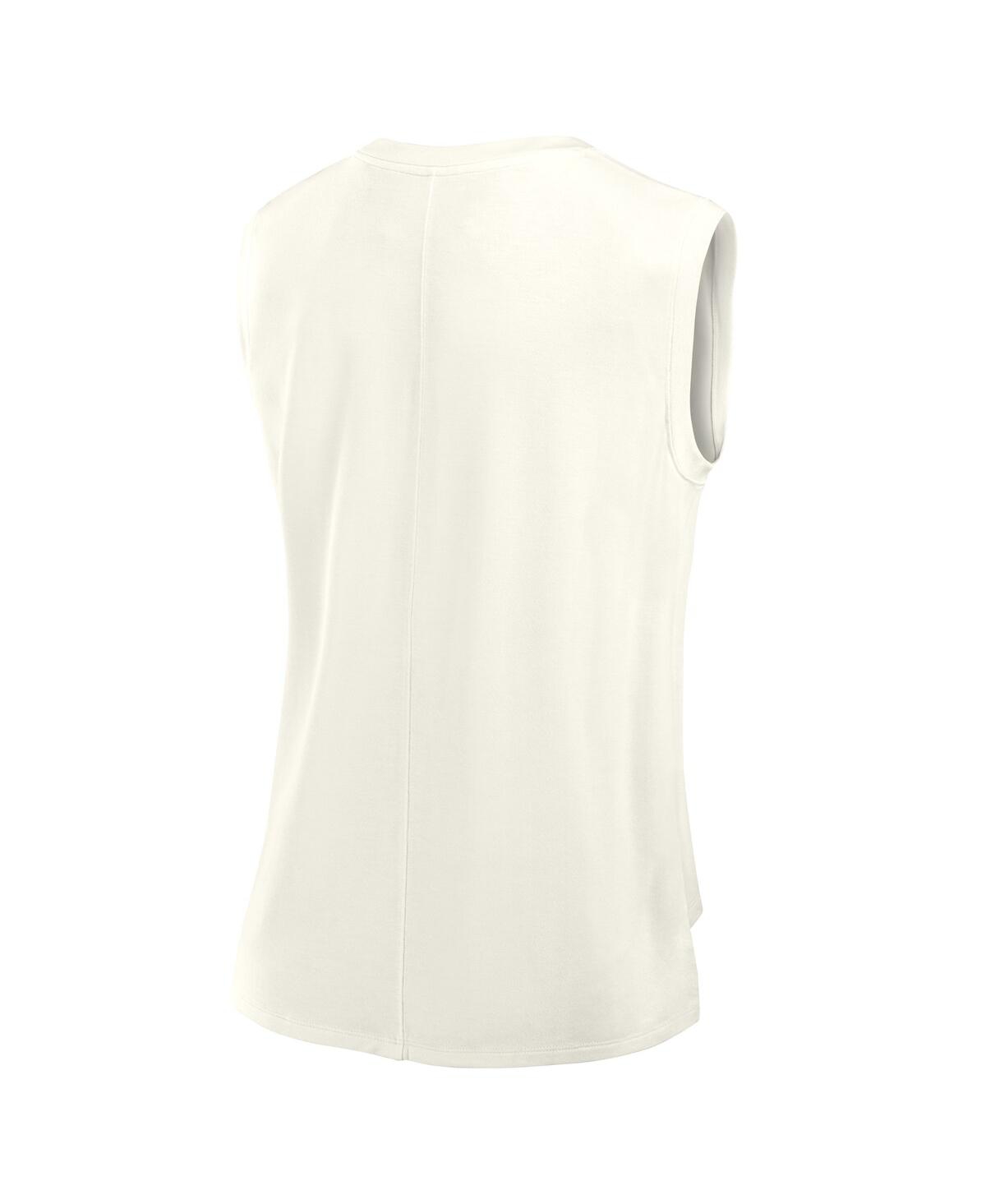 Fanatics Women's Cream Buffalo Bills Studio Embrace Tank Top In White