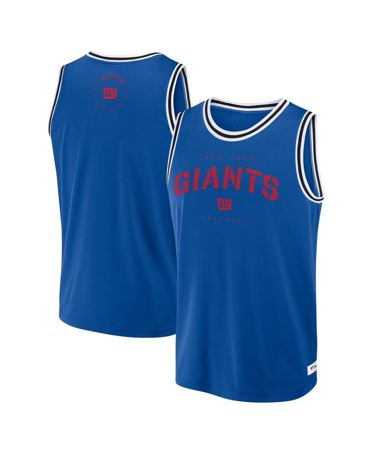 Men's Royal New York Giants Elements Future Ground Jersey Tank Top - Royal