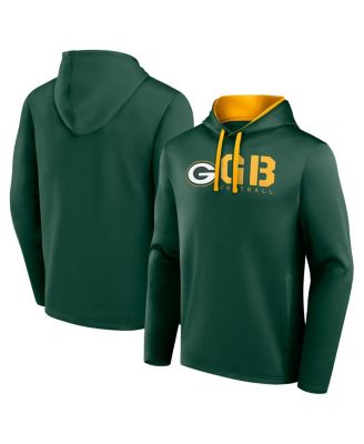 Logo Athletic - Men's Green Green Bay Packers Head Start Pullover Hoodie