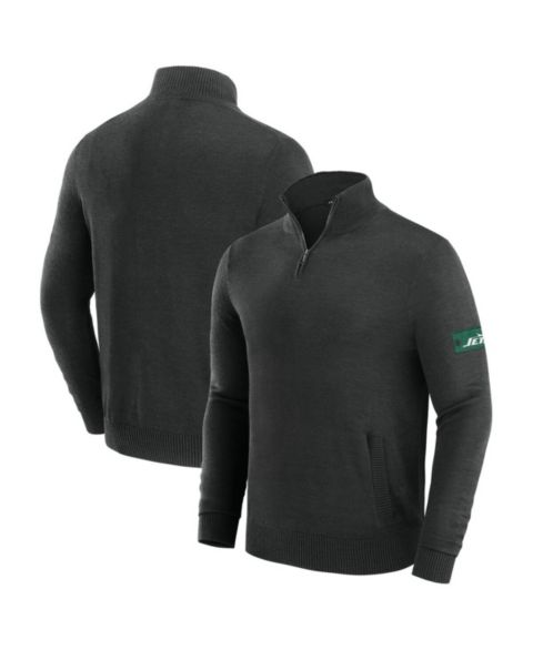 Мужской свитер J. Palmer Black New York Jets Franchise Quarter-Zip