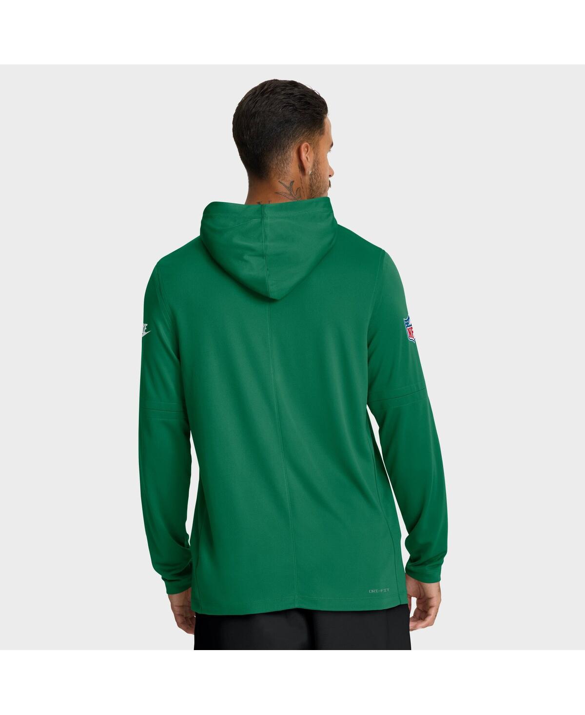 Nike Green Philadelphia Eagles Alt Pack Pass Accuracy Performance Long Sleeve Hoodie T-shirt In Green