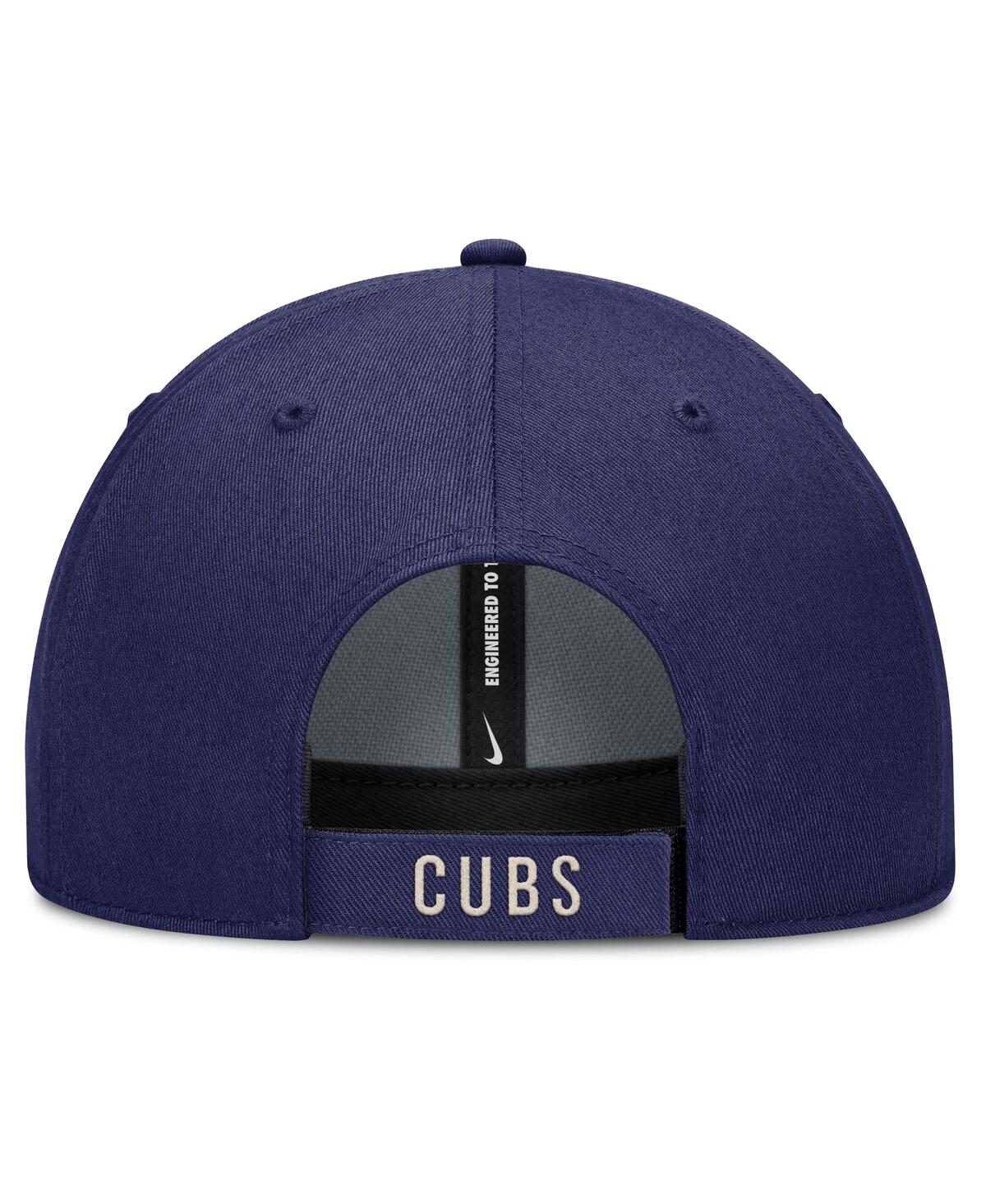Nike Men's Royal/natural Chicago Cubs Statement Club Performance Adjustable Hat In Multi