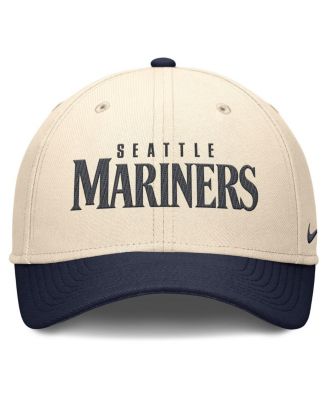 Men's Natural/Navy Seattle Mariners Statement Rise Performance Flex Hat