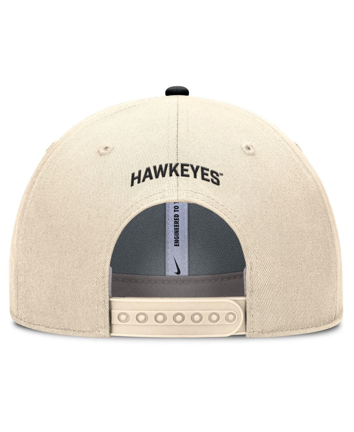 Nike Men's Natural Iowa Hawkeyes Rise Primetime Performance Trucker Adjustable Hat