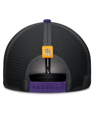 Men's Purple/Black LSU Tigers Legacy Arch Rise Performance Trucker Adjustable Hat
